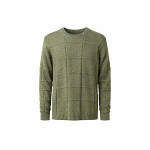 Roundtree & Yorke Collection Cotton Chunky Knit Crewneck Sweater Green XL